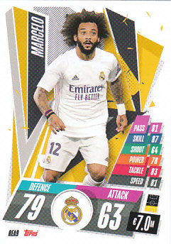 Marcelo Real Madrid 2020/21 Topps Match Attax CL #REA09